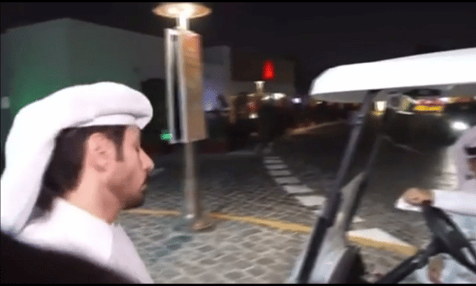 qatar man threatens camera man during world cup 2022 tv coverage for danish tv